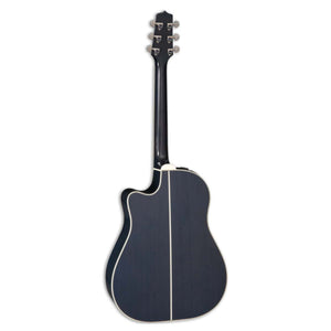 Takamine Limited Edition 2021 'Blue Rose' Acoustic Guitar Dreadnought Charcoal Blue Gradation w/ Pickup & Cutaway