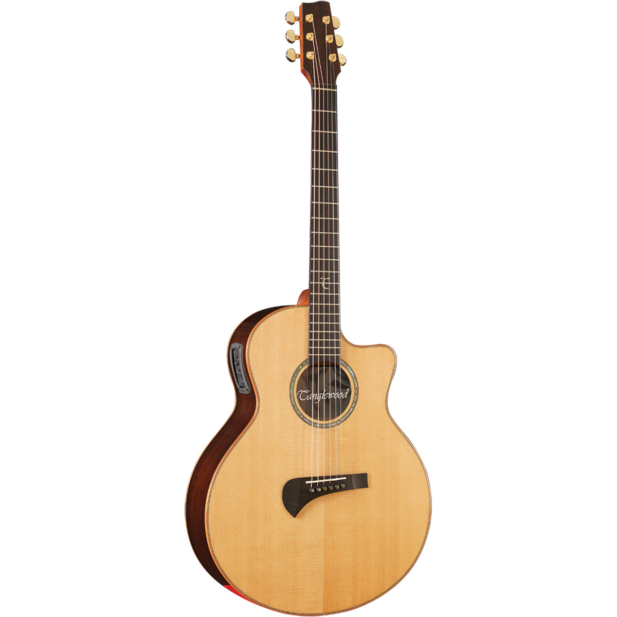 Tanglewood TSR2C Master Design Acoustic Guitar All Solid w/ Pickup &amp; Case