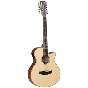 Tanglewood TW12CE Winterleaf Acoustic Guitar 12-String Superfolk Natural Satin w/ Pickup & Cutaway