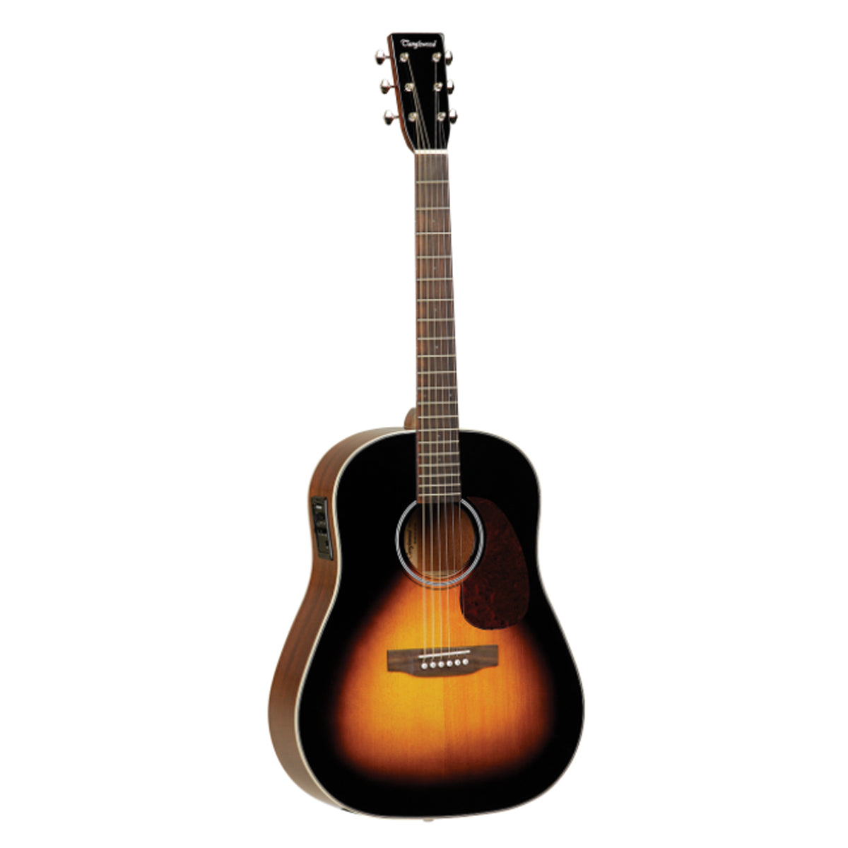 Tanglewood TW40SDVSE Sundance Historic Acoustic Guitar Sloped Shoulder Dreadnought Vintage Sunburst w/ Pickup & Case