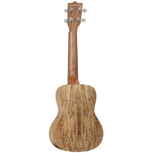 Tanglewood TWT10 Tiare Concert Ukulele All Spalted Maple Ivory White Uke w/ Bag