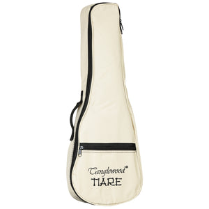 Tanglewood TWT10 Tiare Concert Ukulele All Spalted Maple Ivory White Uke w/ Bag