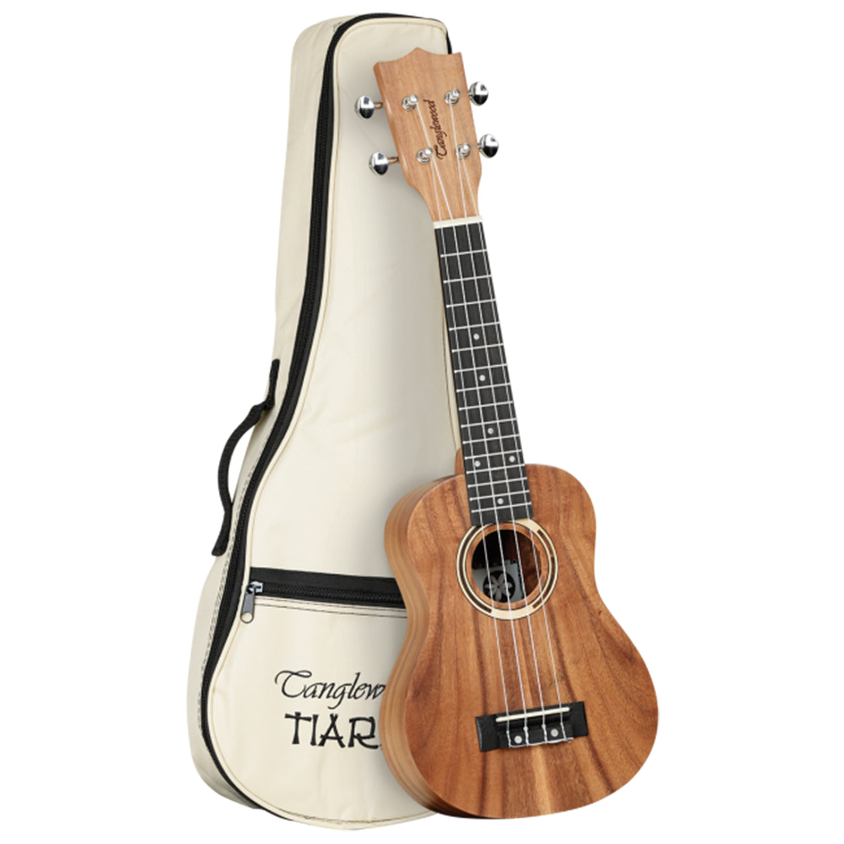 Tanglewood TWT7B Tiare Soprano Ukulele All KOA Uke w/ Bag