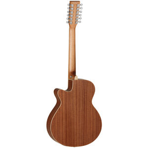 Tanglewood Winterleaf Acoustic Guitar 12-String Superfolk Natural Satin w/ Pickup & Cutaway