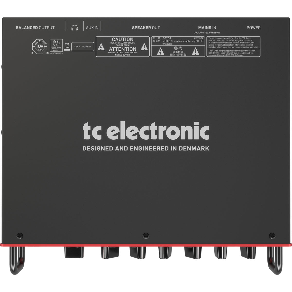 TC Electronic BQ250 Portable Bass Head 250W w/ Mosfet Preamp and Thrust Compressor