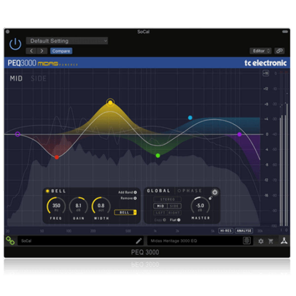 TC Electronic PEQ3000-DT Parametric EQ Interface