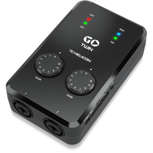 TC Helicon Go Twin HD 2-Channel Audio Midi Interface