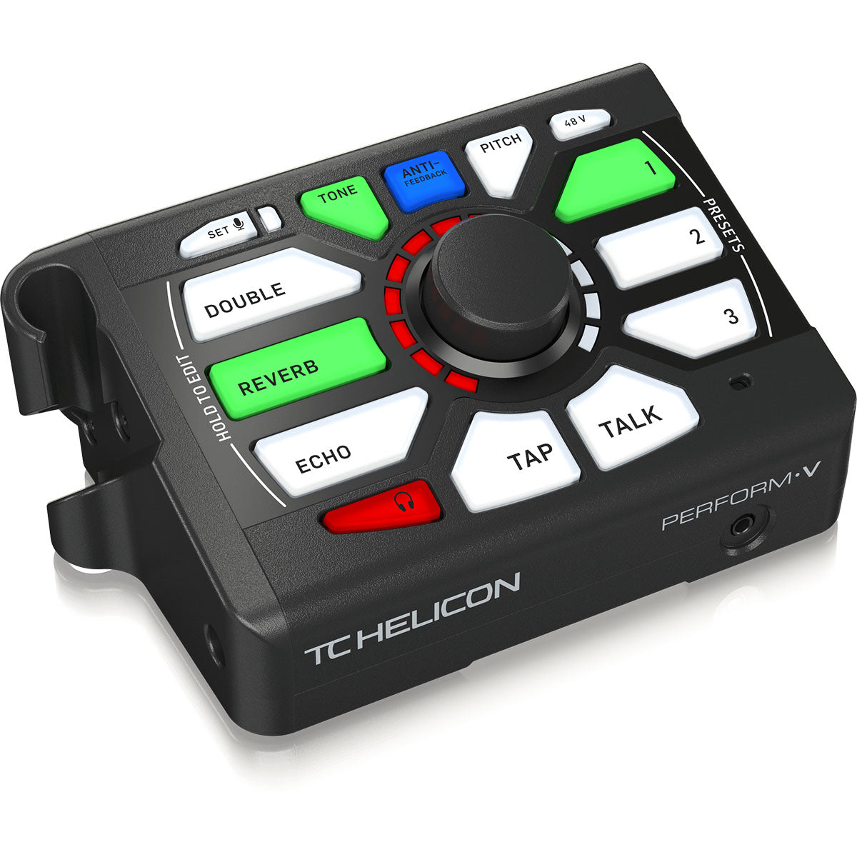 TC Helicon Perform-V Mic Stand Mount Vocal Processor Black