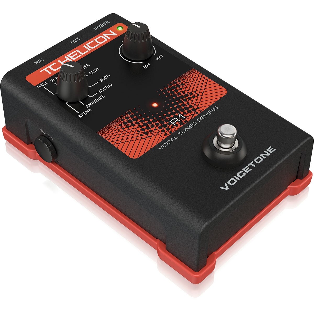 TC Helicon Voicetone R1 Live Vocal Reverb Effects Pedal