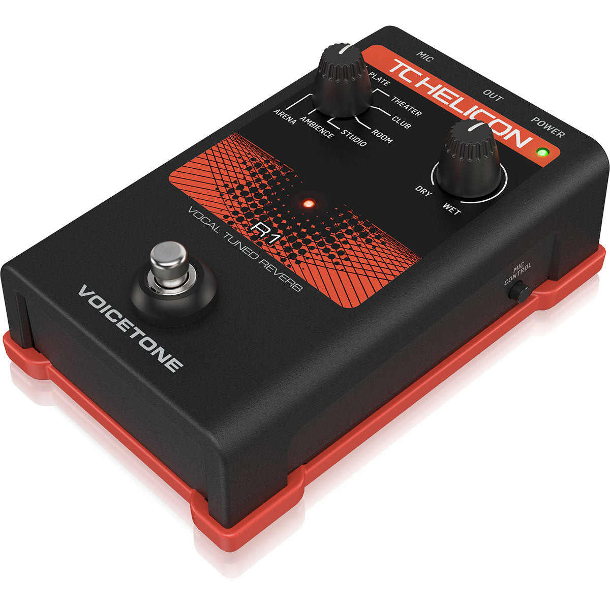 TC Helicon Voicetone R1 Live Vocal Reverb Effects Pedal