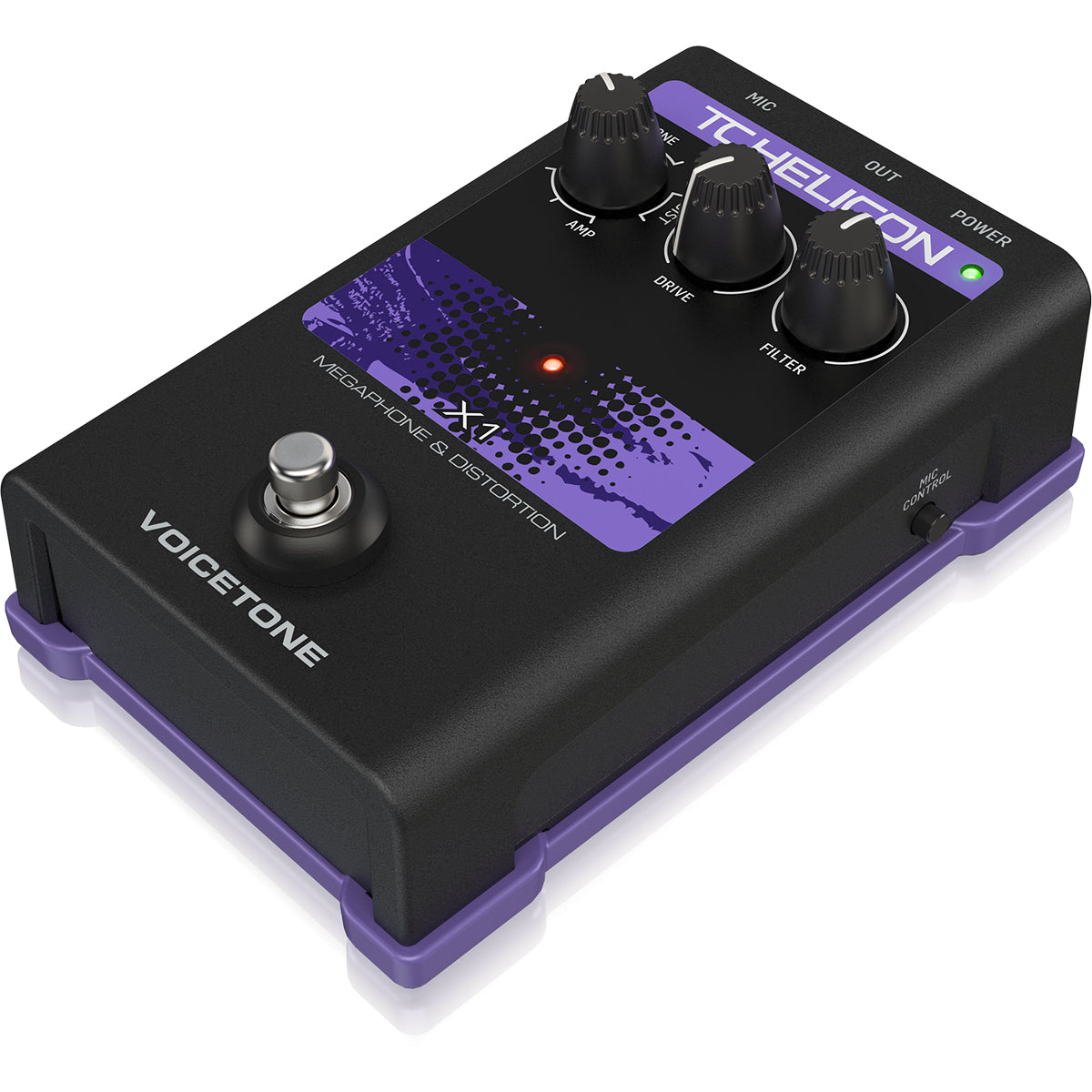 TC Helicon Voicetone X1 Megaphone and Distortion Vocal Effects Pedal