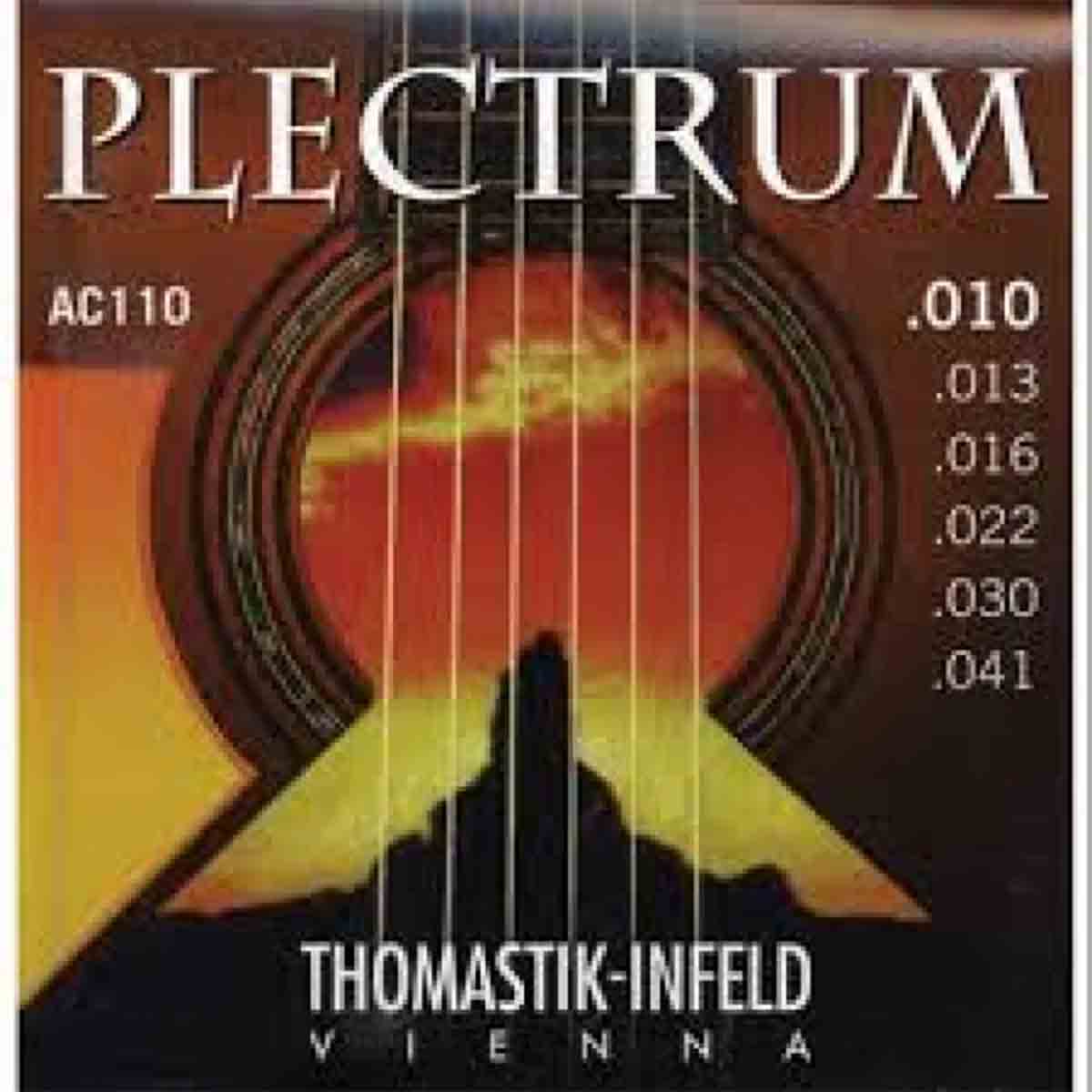 Thomastik AC110 Plectrum Acoustic Guitar Strings Set Extra Light 10-41 .010 - .041