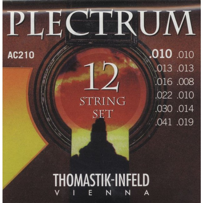 Thomastik AC210 Plectrum Acoustic Guitar 12-Strings Set Extra Light 10-41 .010 - .041