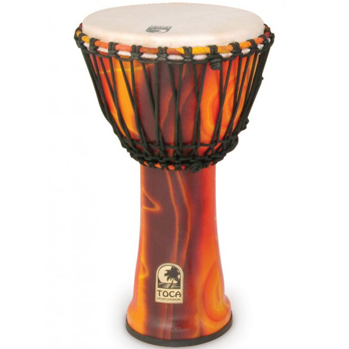 Toca Freestyle 2 Series Djembe 10'' Inch Fiesta Rope Tuned - TF2DJ10F