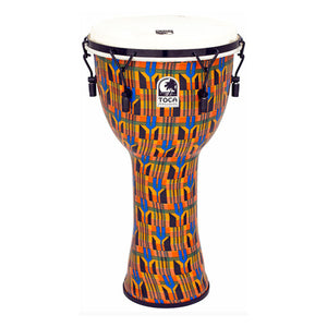 Toca Freestyle 2 Series Djembe 12inch Kente Cloth Mech Tune - TOCTF2DM12K