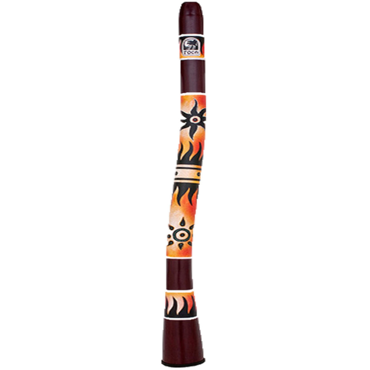 Toca Freestyle Curved Didgeridoo 50inch Tribal Sun Design