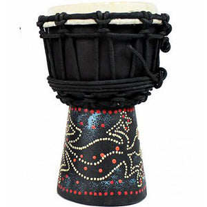 Toca Wooden Mini Djembe 4inch Painted Gecko Pattern - SDMINIPGS