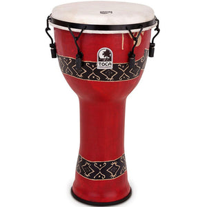 Toca Freestyle 2 Series Djembe 10inch Bali Red Print Mech Tune - TF2DM10RP