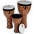 Toca Freestyle 2 Series Nesting Djembe 3-Pieces (8, 10, 12inch) Kente Cloth - TF2ND3PCK