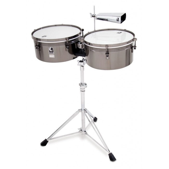 Toca T1415BM Custom Deluxe Timbale Set Black