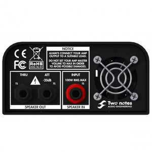 Two Notes Torpedo Captor 4ohm Reactive LoadBox w/ Analog Speakersim & Attenuator