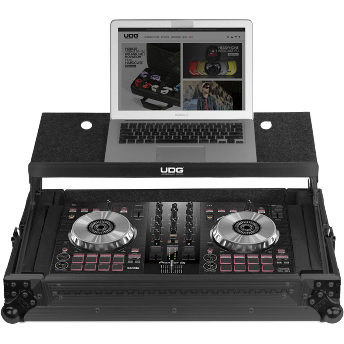 UDG U91019BL3 Ultimate Flight Case Multi Format XL Black MK3 Plus (Laptop Shelf)