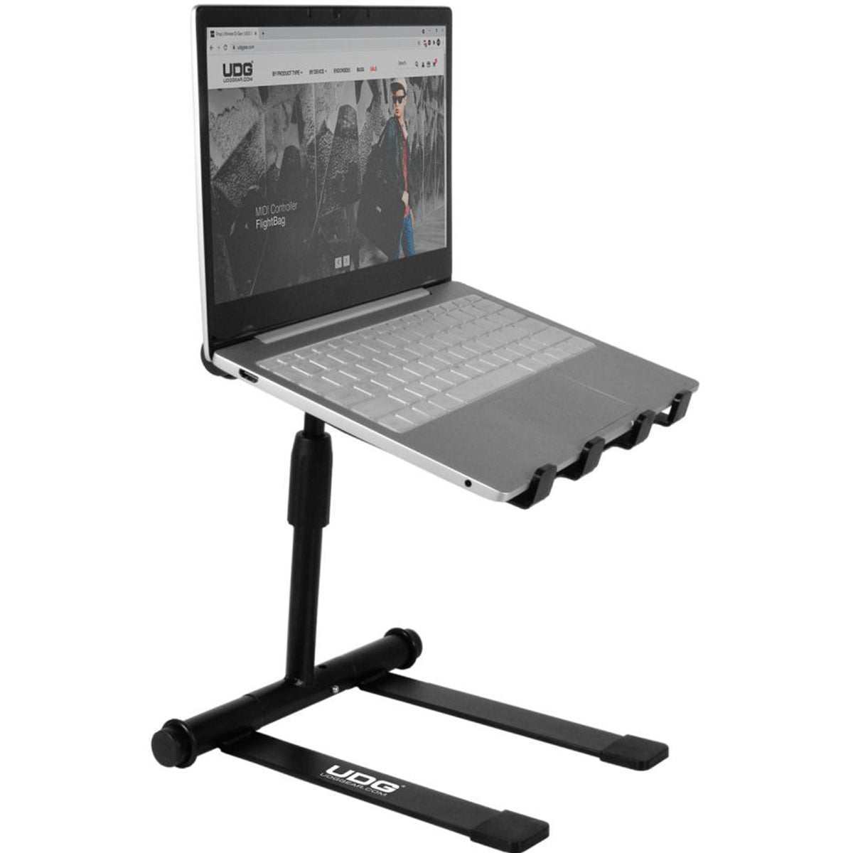 UDG U96111BL Ultimate Height Adjustable Laptop Stand Black