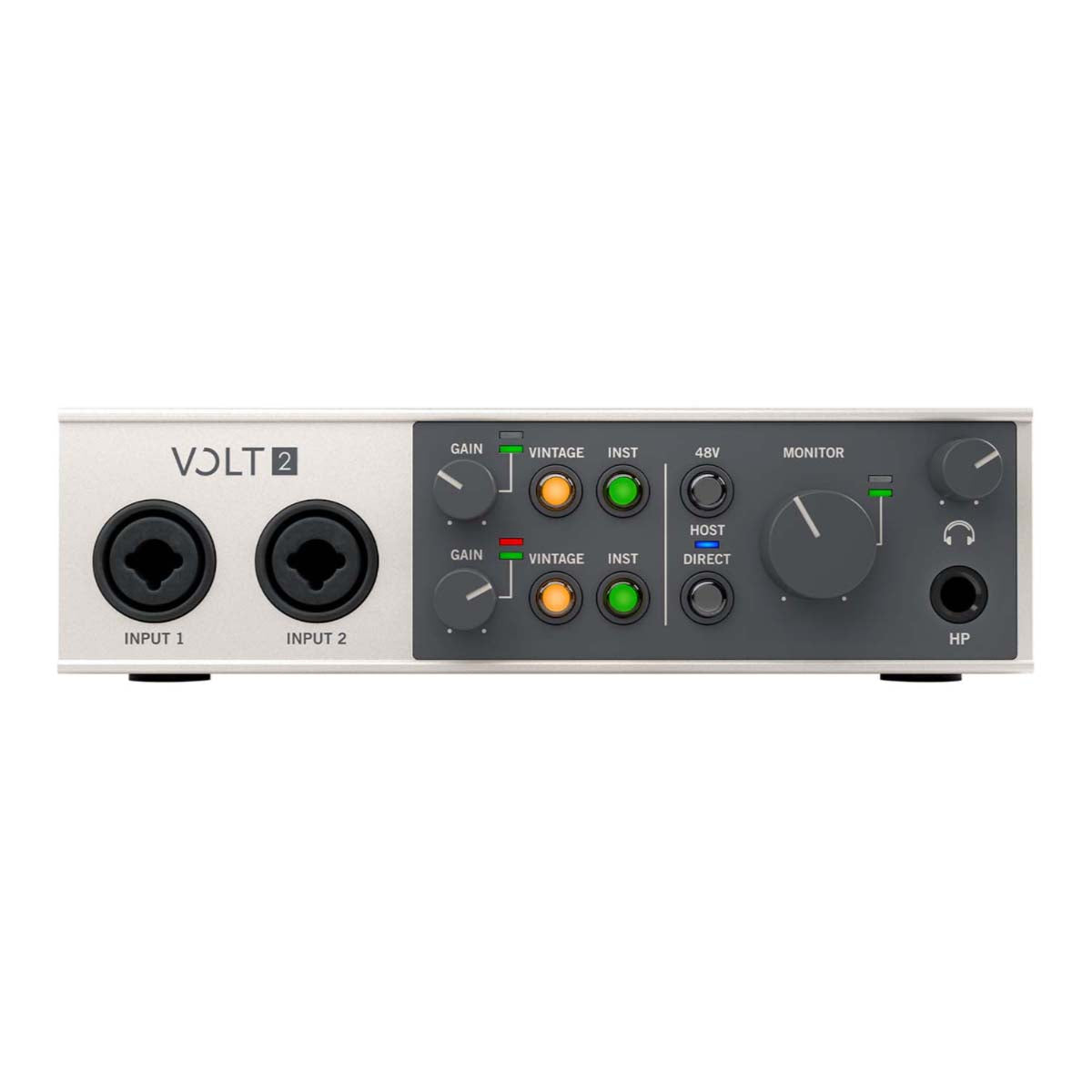 Universal Audio UA Volt 2 USB Audio Interface Bundle w/ Microphone & Headphones